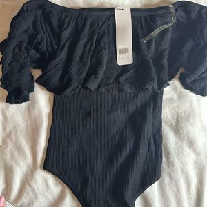 Rehab Black Ribbed Apparel